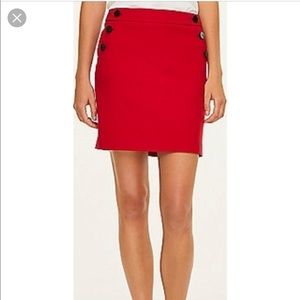 Loft Red Skirt